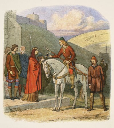Edward ermordet in Corfe, 18. März 978, aus 