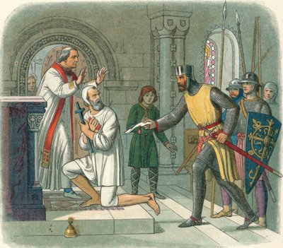 Hubert aus dem Heiligtum bei Boisars geholt, 1232, 1864 von James William Edmund Doyle