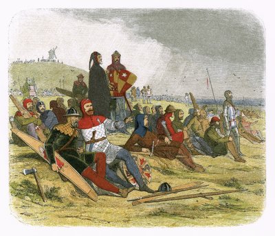 Die Engländer warten auf die Franzosen bei Crecy von James William Edmund Doyle