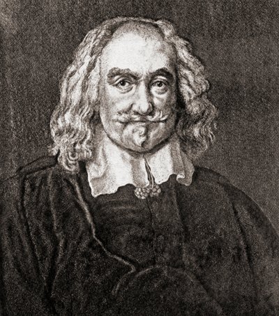 Thomas Hobbes von Malmesbury (Gravur) von Jan Baptist (after) Jaspers