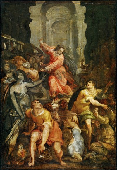 Jesus vertreibt die Händler aus dem Tempel von Jan Both