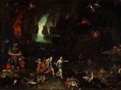 Aeneas und die Sibylle in der Unterwelt von Jan Brueghel the Elder