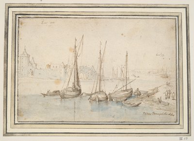Ansicht von Ruhrort und Duisburg von Jan Brueghel the Elder