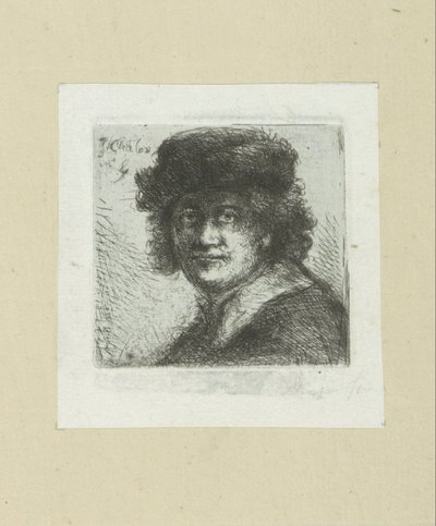 Mann mit Hut und flachem Kragen von Jan Chalon