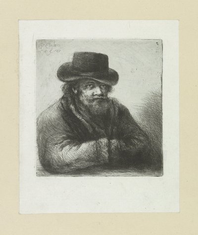 Alter Mann mit Bart und Hut (Serie: Das vollständige Werk der Radierungen von John Chalon) von Jan Chalon