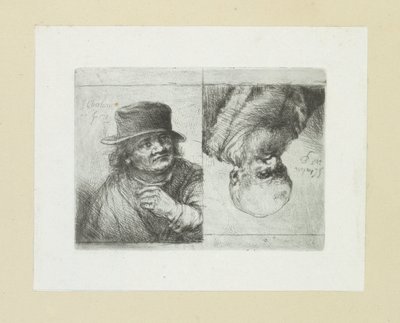 Zwei Männerporträts von Jan Chalon
