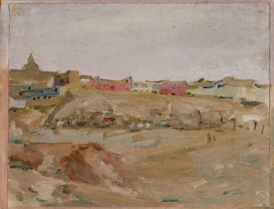 Baku - muslimischer Friedhof. Aus der Reise nach Turkestan von Jan Ciągliński