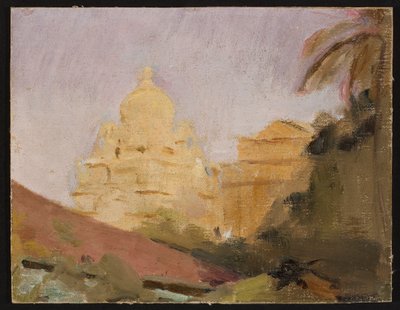 Bombay - Tempel. Aus einer Reise nach Indien von Jan Ciągliński