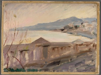 Unterer Terrasse der Villa Bachczi-Dere. Von einer Reise auf die Krim von Jan Ciągliński