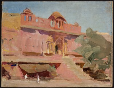 Jaipur - Gebäude. Aus der Reise nach Indien von Jan Ciągliński