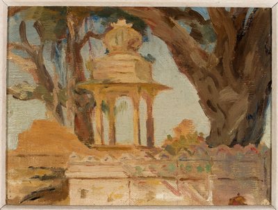 Indischer Tempel in Udaipur. Aus einer Reise nach Indien von Jan Ciągliński