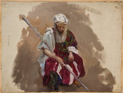 Mariino - Porträt in afrikanischer Kleidung von Jan Ciągliński