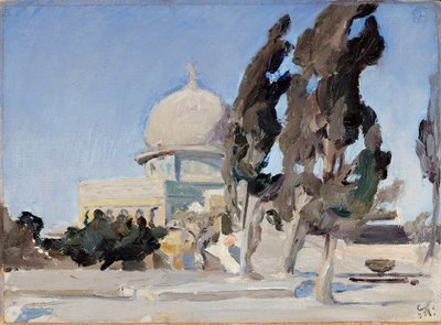 Omar-Moschee in Jerusalem. Aus einer Reise nach Palästina von Jan Ciągliński