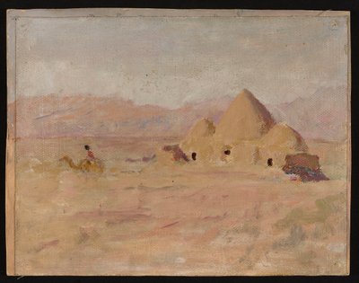 Denkmal auf einem kirgisischen Grab in der Steppe. Aus der Reise nach Turkestan von Jan Ciągliński