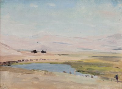 Wüste nahe dem Toten Meer. Aus der Reise nach Palästina von Jan Ciągliński