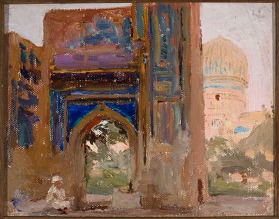 Samarkand - Gur Emir, Mausoleum von Tamerlan. Aus der Reise nach Turkestan von Jan Ciągliński