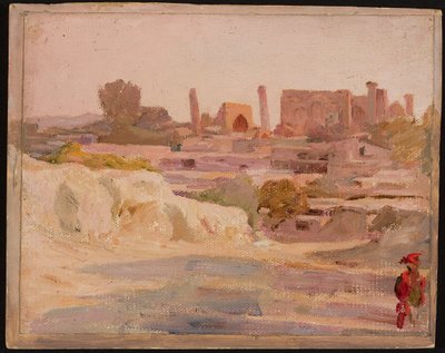 Samarkanda - Gesamtansicht. Aus der Reise nach Turkestan von Jan Ciągliński