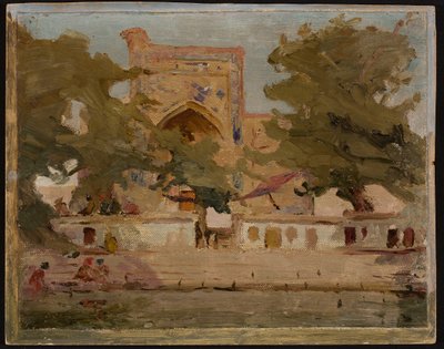 Stara Buchara - Moschee am See. Aus einer Reise nach Turkestan von Jan Ciągliński