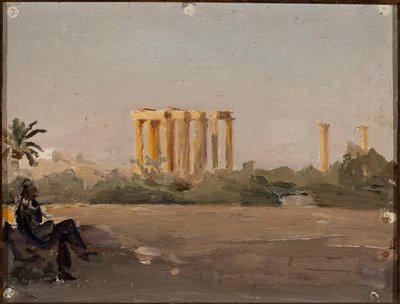 Tempel des Jupiter in Athen. Aus der Reise nach Griechenland von Jan Ciągliński