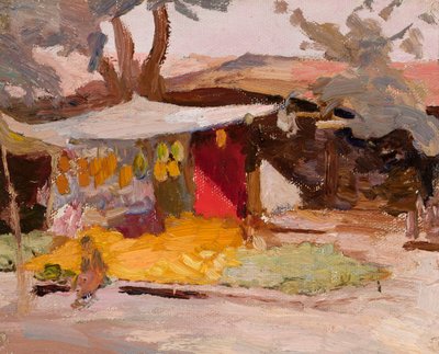 Obstmarkt. Aus der Reise nach Turkestan von Jan Ciągliński