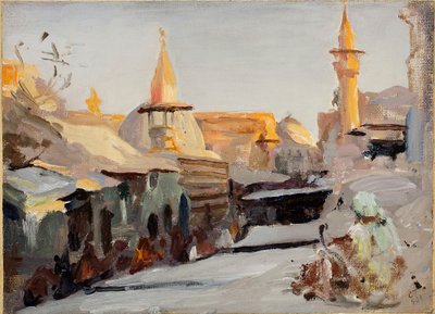 Straße in Damaskus. Von der Reise nach Palästina von Jan Ciągliński