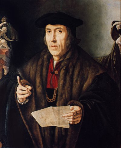Porträt eines Mannes, möglicherweise Richter John More, Vater von Sir Thomas More von Jan Cornelisz Vermeyen