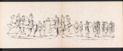 Maskerade der Leidener Studenten, 1865 (Platte 10) von Jan Daniël Cornelis Carel Willem baron de Constant Rebecque