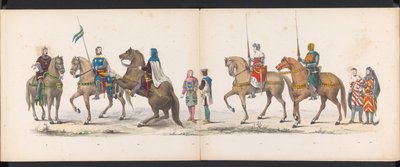 Maskerade der Leidener Studenten, 1865 (Platte 14) von Jan Daniël Cornelis Carel Willem baron de Constant Rebecque