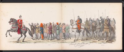 Maskerade der Leidener Studenten, 1865 (Platte 15) von Jan Daniël Cornelis Carel Willem baron de Constant Rebecque