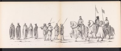Maskerade der Leidener Studenten, 1865 (Platte 3) von Jan Daniël Cornelis Carel Willem baron de Constant Rebecque