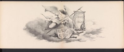 Maskerade van de Leidse studenten, 1865 von Jan Daniël Cornelis Carel Willem baron de Constant Rebecque