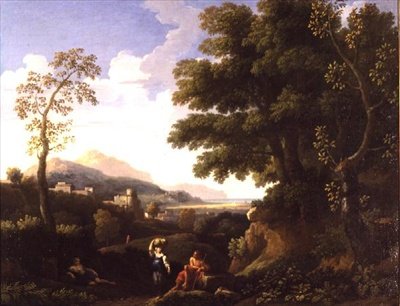 Klassische Landschaft mit Figuren von Jan Frans van Bloemen