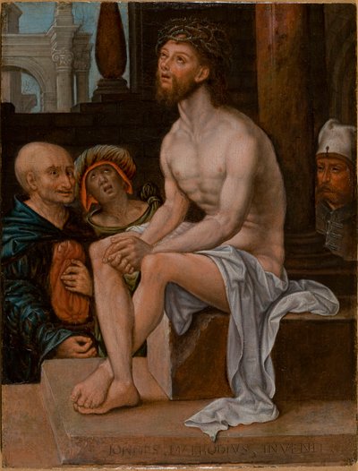 Christus auf dem kalten Stein von Jan Gossaert