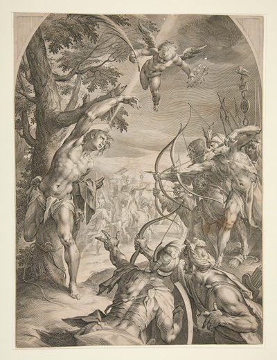 Martyrium des heiligen Sebastian von Jan Harmensz. Muller