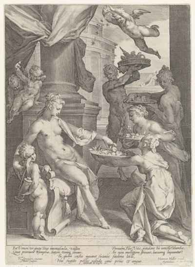 Venus von Nymphen und einem Faun geehrt von Jan Harmensz. Muller