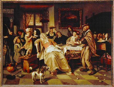 Fest des Dreikönigskuchens von Jan Havicksz. Steen