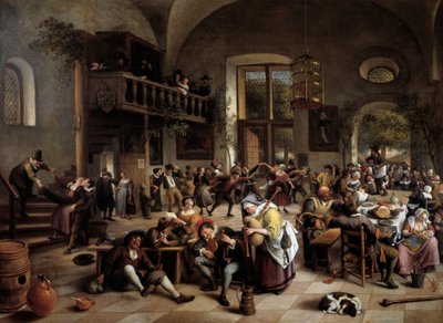 Party in einem Gasthaus von Jan Havicksz. Steen