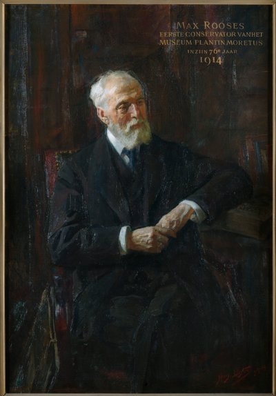 Porträt von Max Rooses 1839-1914, 1914 von Jan Hendrik Luyten