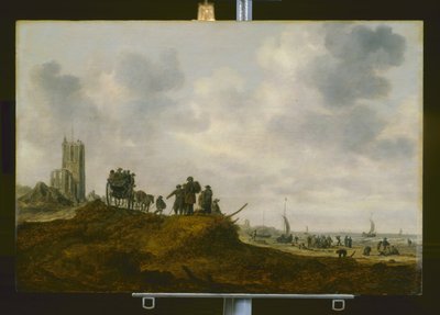 Die alte Kirche in Egmond aan Zee von Jan Josephsz van Goyen