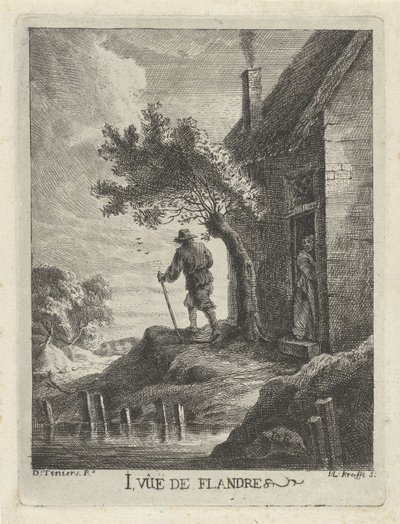 Bauernhaus am Wasser von Jan Lauwryn Krafft (I)