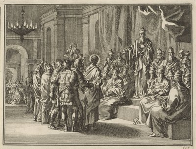 Christus vor dem Hohepriester Hannas von Jan Luyken