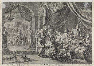 Tod der Erstgeborenen in Ägypten, einschließlich des Sohnes des Pharaos von Jan Luyken
