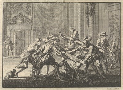 Herzog von Guise im Schloss von Blois ermordet, 1588 von Jan Luyken