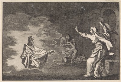 Saul bei der Hexe von Endor von Jan Luyken