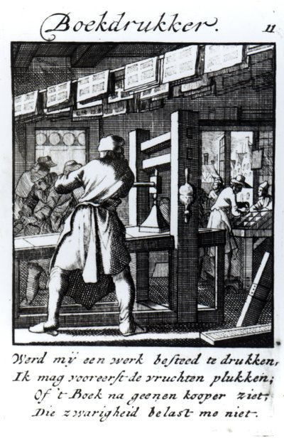 Der Buchdrucker, aus dem Handelsbuch 