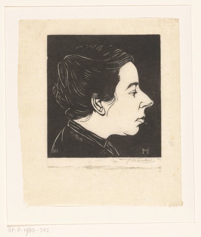 Porträt von Anne Zernike von Jan Mankes (signed by artist)