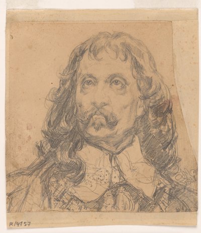 Porträtstudie für den Kopf von Jan Kazimierz (wahrscheinlich Studie für ein Gemälde) von Jan Matejko