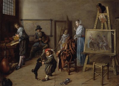 Die Werkstatt des Malers von Jan Miense Molenaer