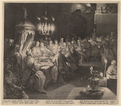 Belsazars Festmahl von Jan Muller