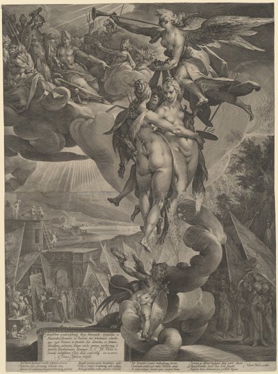 Die Apotheose der Künste von Jan Muller, after Bartholomaeus Spranger